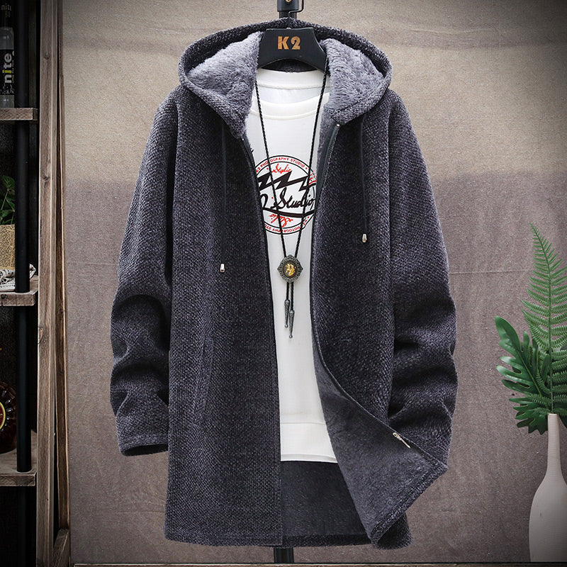 Long Hooded Cardigan