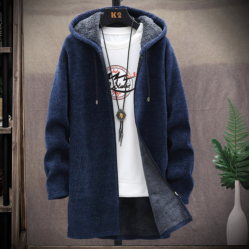 Long Hooded Cardigan